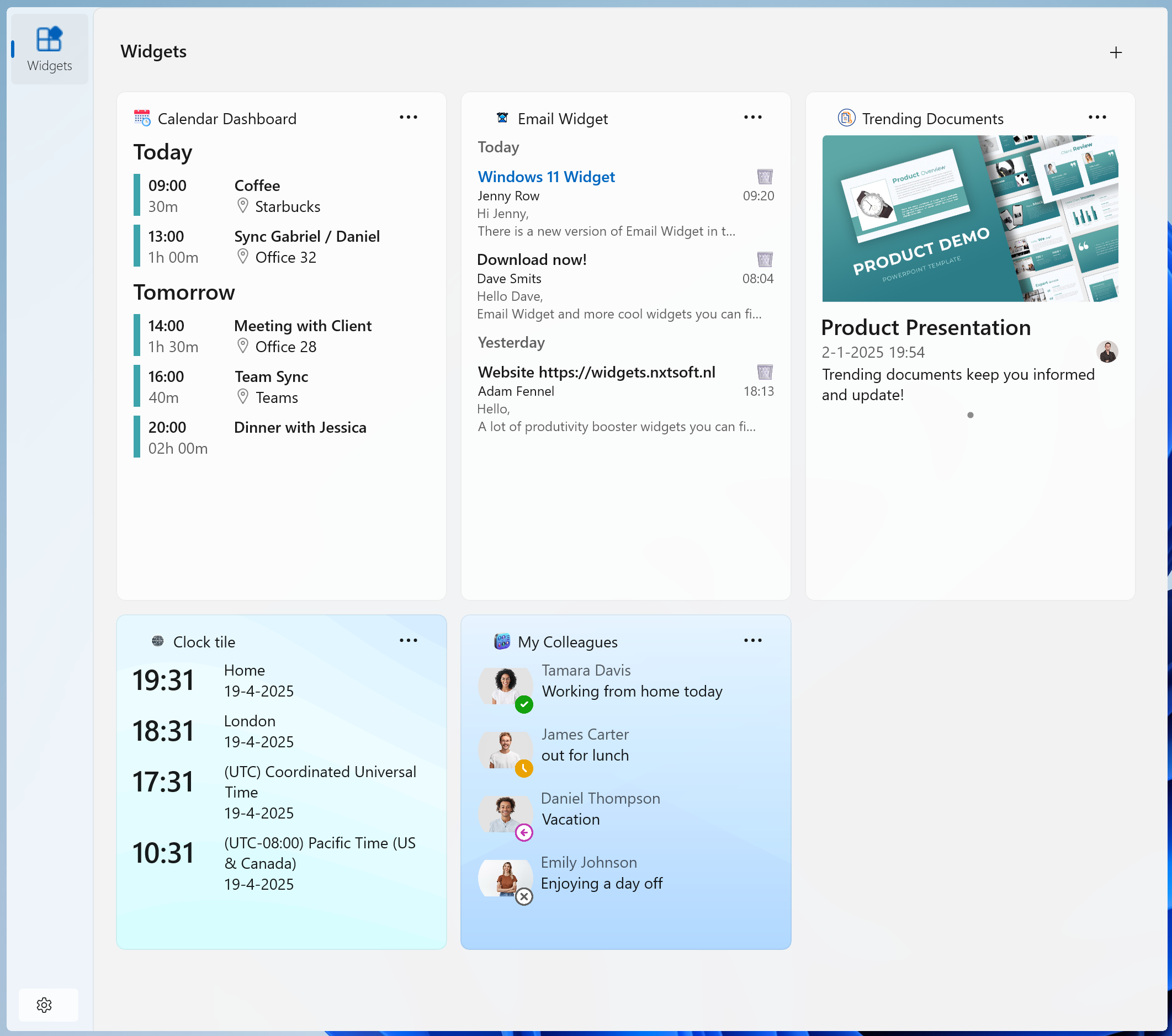 Widget board